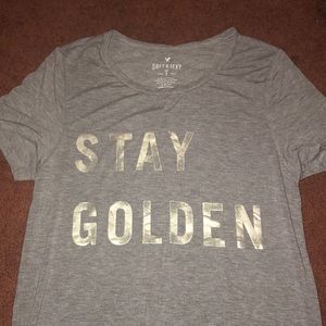 AE “stay golden” t shirt